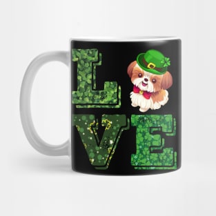 Love Shih Tzu St Patrick_s Day Mug